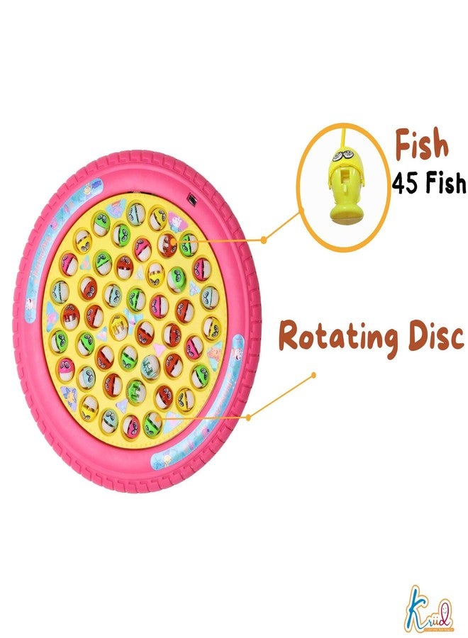 Kriiddaank Hasbro Peppa Pig Musical Fishing (Small) - Magnetic Board Game with Rotating Pond | Fun & Educational Toy for Kids | Safe, Engaging & Interactive Play - Image 3